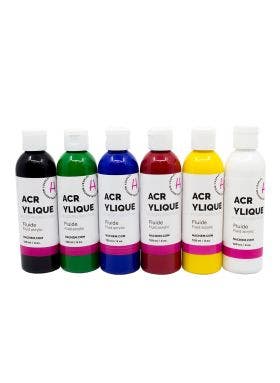 ENSEMBLE ACRYLIQUE FLUIDE HACHEM 6X120ML PRIMAIRE